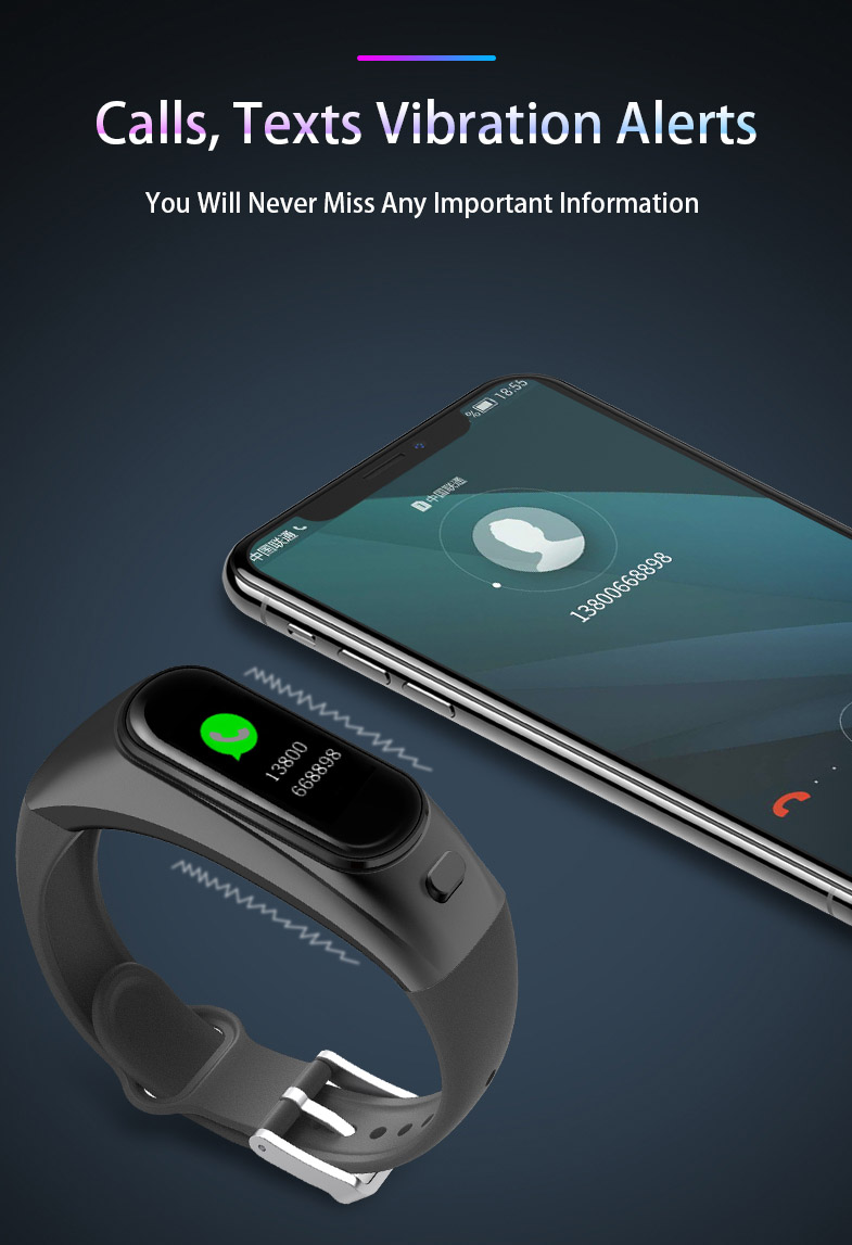 Ακουστικά Bluetooth Ασύρματα - Smart Watch & Fitness Bracelet με Tracker & Μετρητή Αρτηριακής Πίεσης